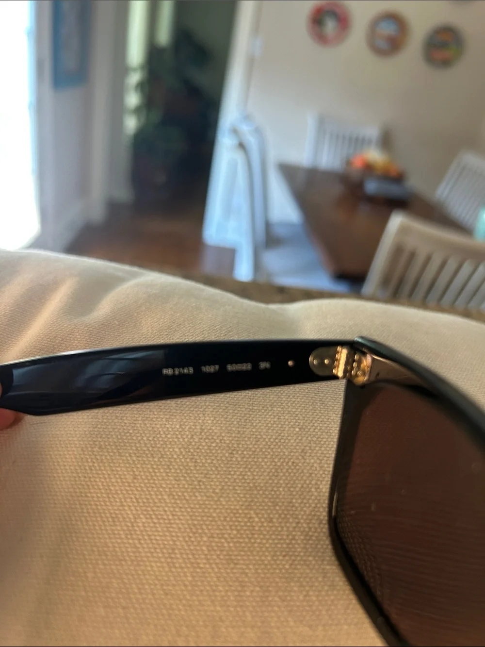 Ray-Ban Black Sunglasses with Yellow,Orange,Red &Purple Stripes (prescription)